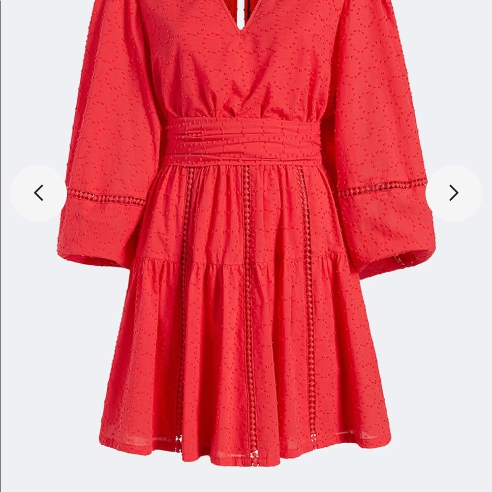 Toccin Tiered Boho Dress in Hibiscus - Picture 6 of 6